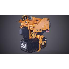 Sci-Fi Cargo Loader Spaceship 3D model